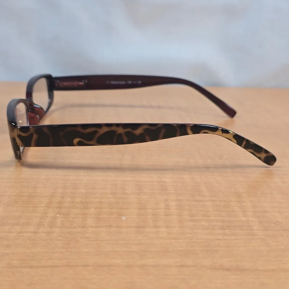 Funky Animal Print Brown Eye Glasses Frames 1